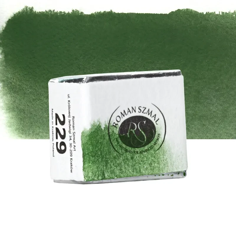 Farba akwarelowa Aquarius półkostka - 229 Chromium Green Oxide 02