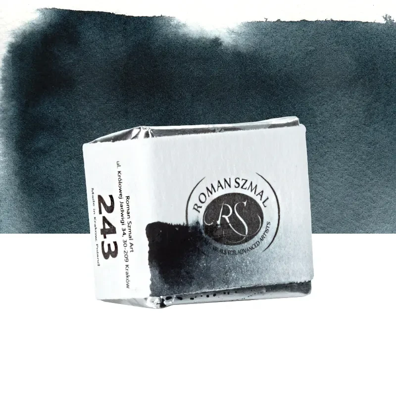 Farba akwarelowa Aquarius półkostka - 243 Payne’s Grey 02