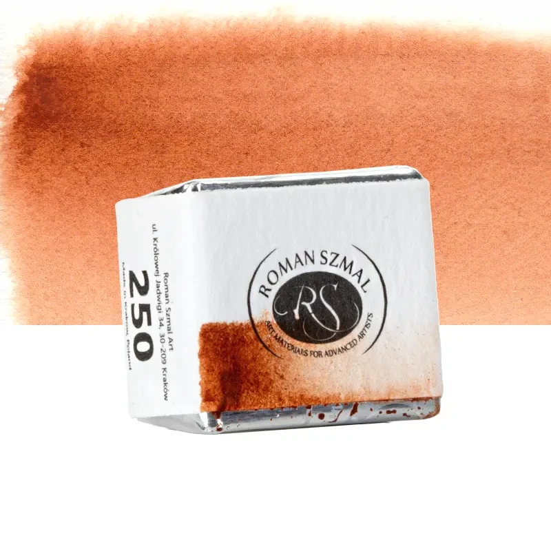 Farba akwarelowa Aquarius półkostka - 250 Burnt Sienna Monte Amiata.02