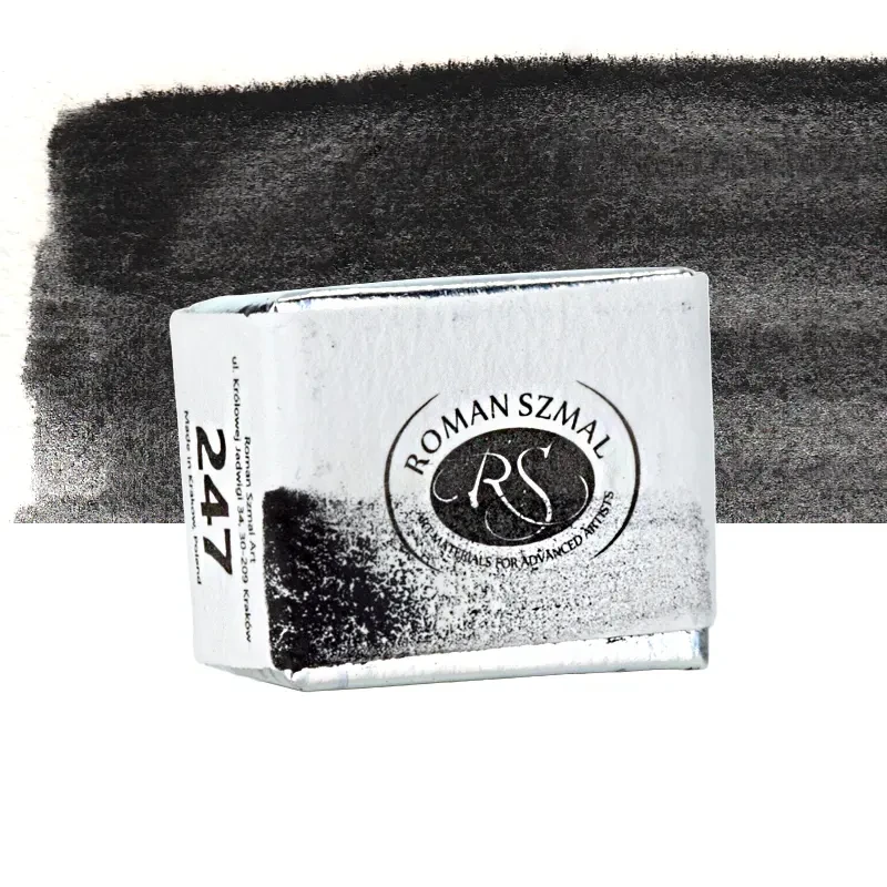 Farba akwarelowa Aquarius półkostka - 247 Aquarius Black.02