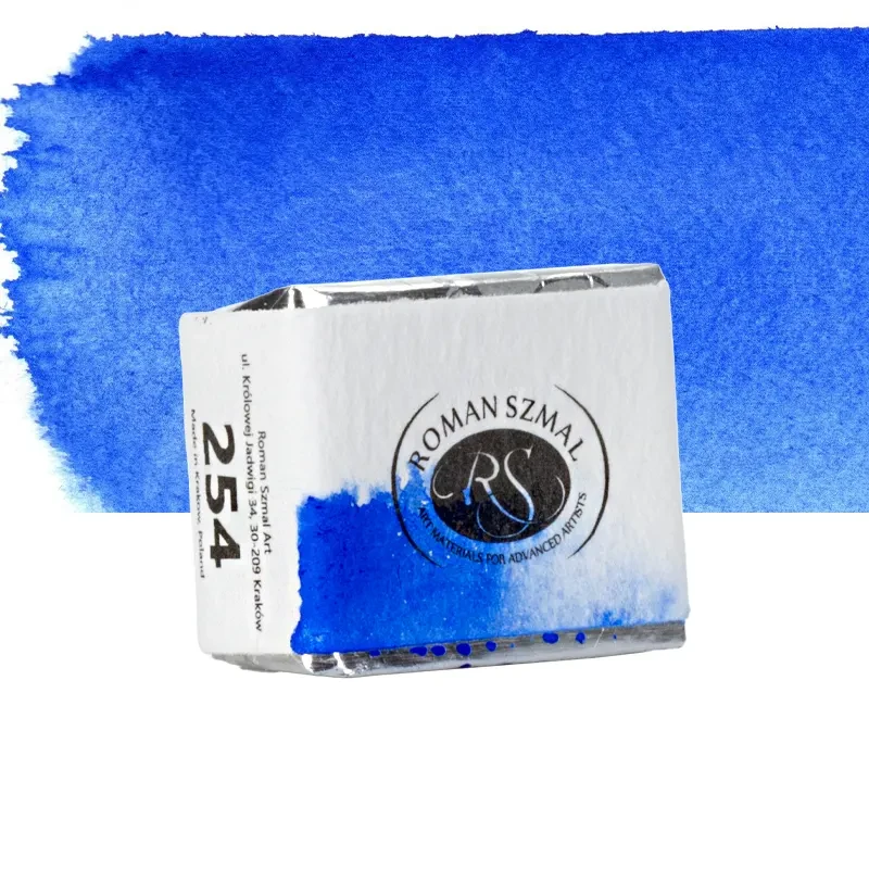 Farba akwarelowa Aquarius półkostka - 254 Ultramarine Intense.02