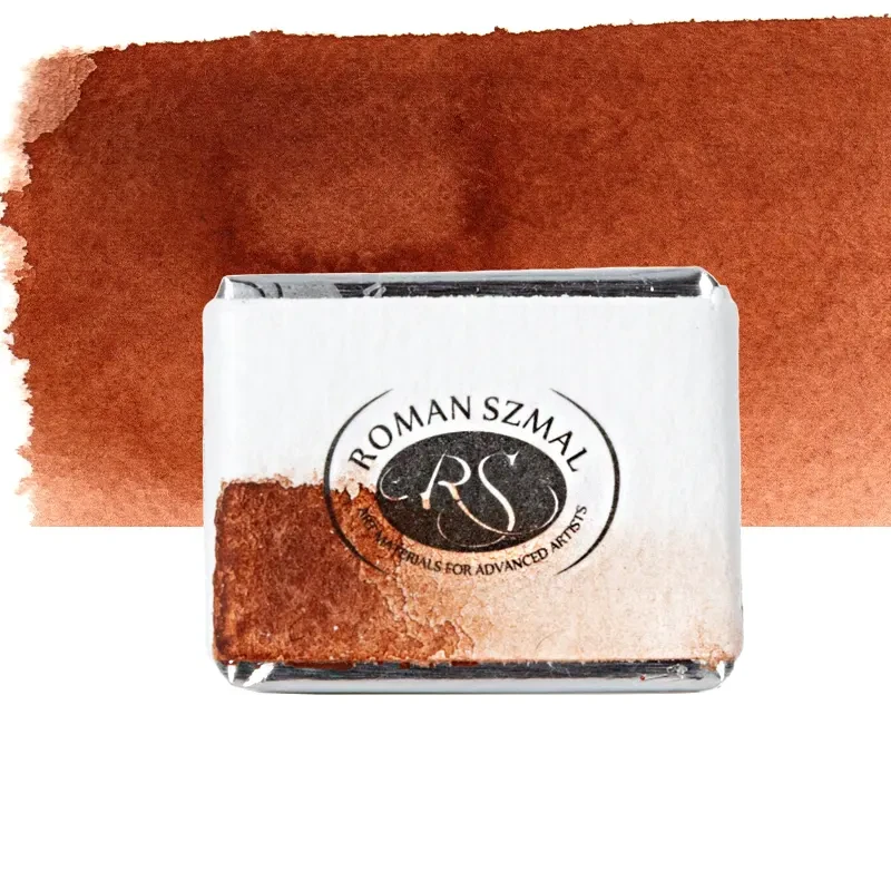Farba akwarelowa Aquarius półkostka - 256 Blue Ridge Burnt Sienna.01