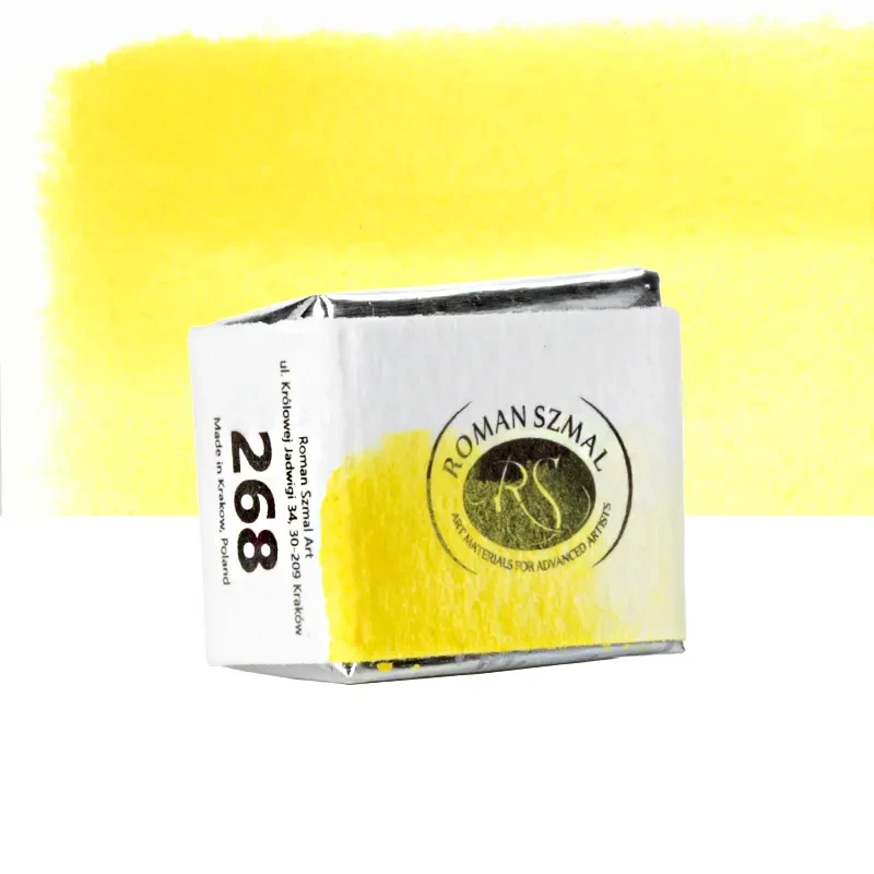 Farba akwarelowa Aquarius półkostka - 268 Nickel Tungsten Yellow.02