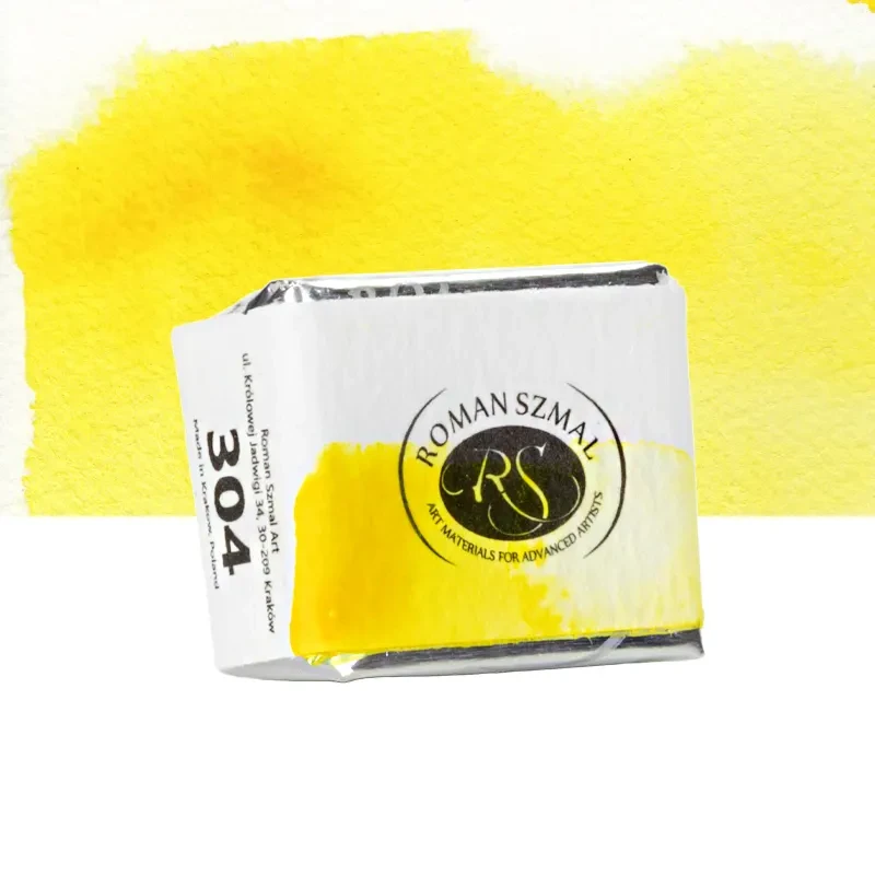 Farba akwarelowa Aquarius półkostka - 304 Aquarius Yellow 02