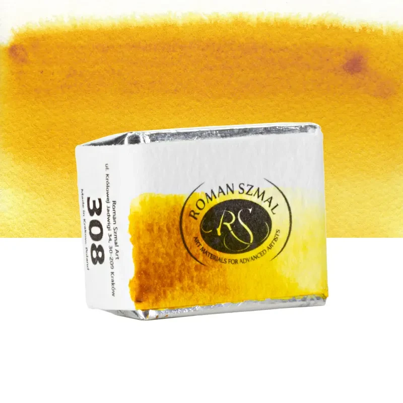 Farba akwarelowa Aquarius półkostka - 308 Nickel Azo Yellow.02