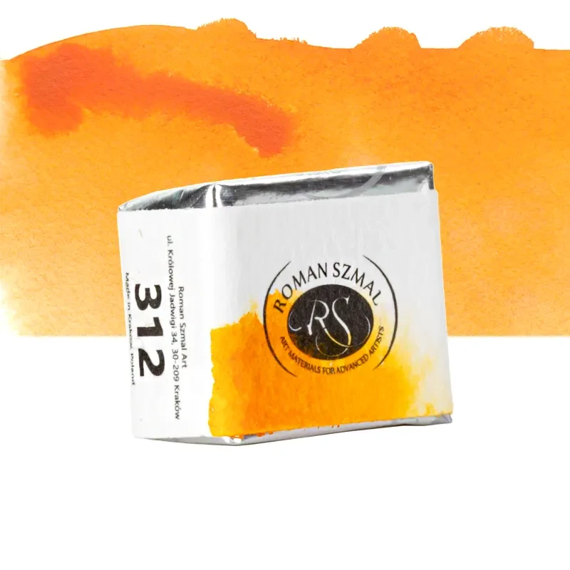 Farba akwarelowa Aquarius półkostka - 312 Isoindolinone Yellow Deep.02
