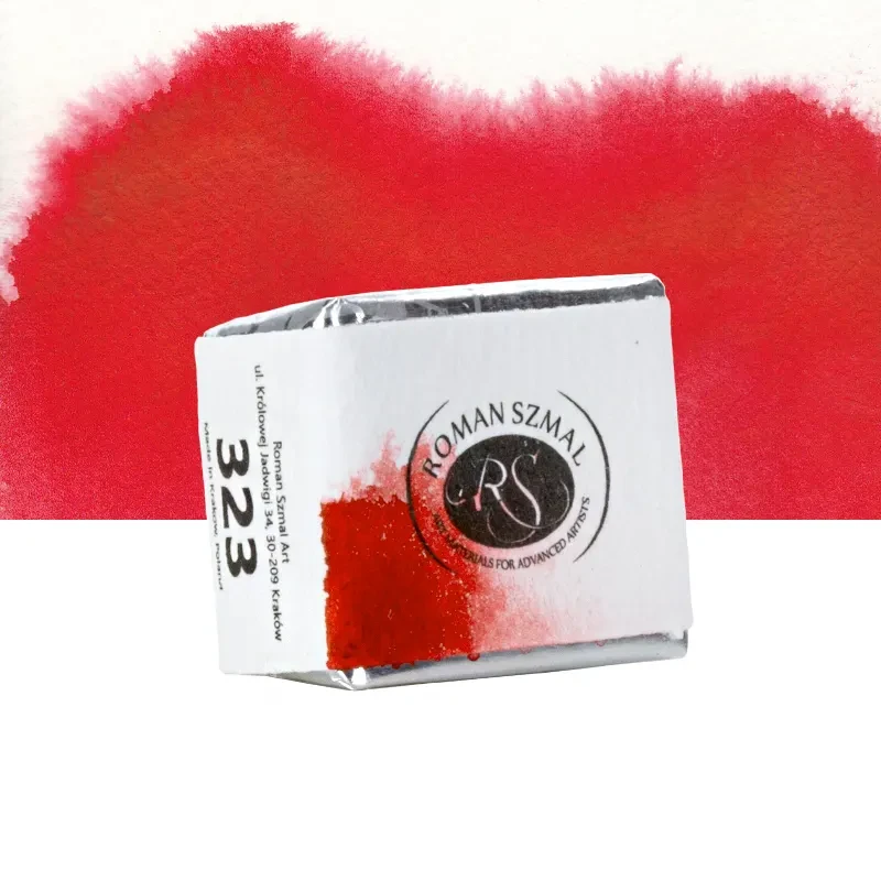 Farba akwarelowa Aquarius półkostka - 323 Aquarius Red.02