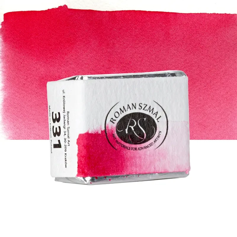 Farba akwarelowa Aquarius półkostka - 331 Quinacridone Red.02