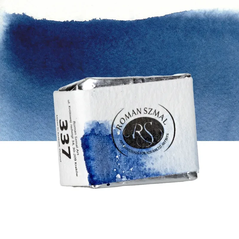 Farba akwarelowa Aquarius półkostka - 337 Indanthrone Blue.02