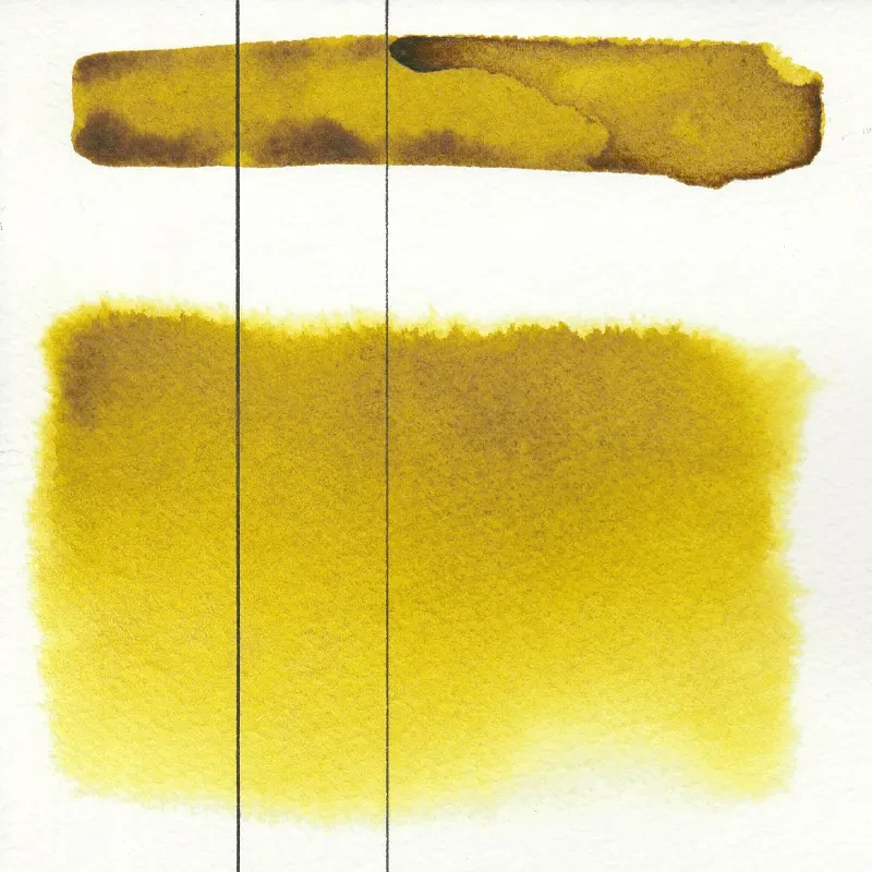 Farba akwarelowa Aquarius półkostka - 343 Deep Green Gold.03