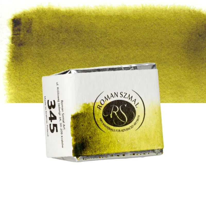 Farba akwarelowa Aquarius półkostka - 345 Olive Green Light.02