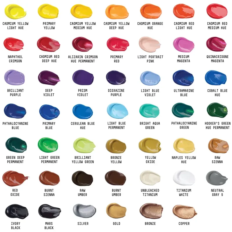 Farby akrylowe Liquitex Basics zestaw 48 x 22 ml 03