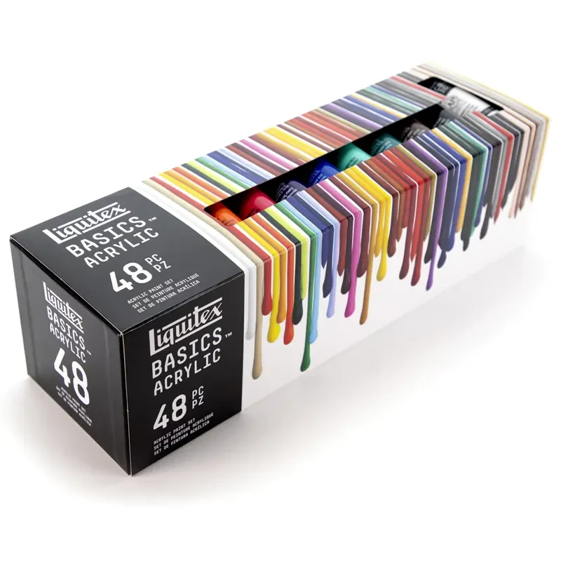 Farby akrylowe Liquitex Basics zestaw 48 x 22 ml 04