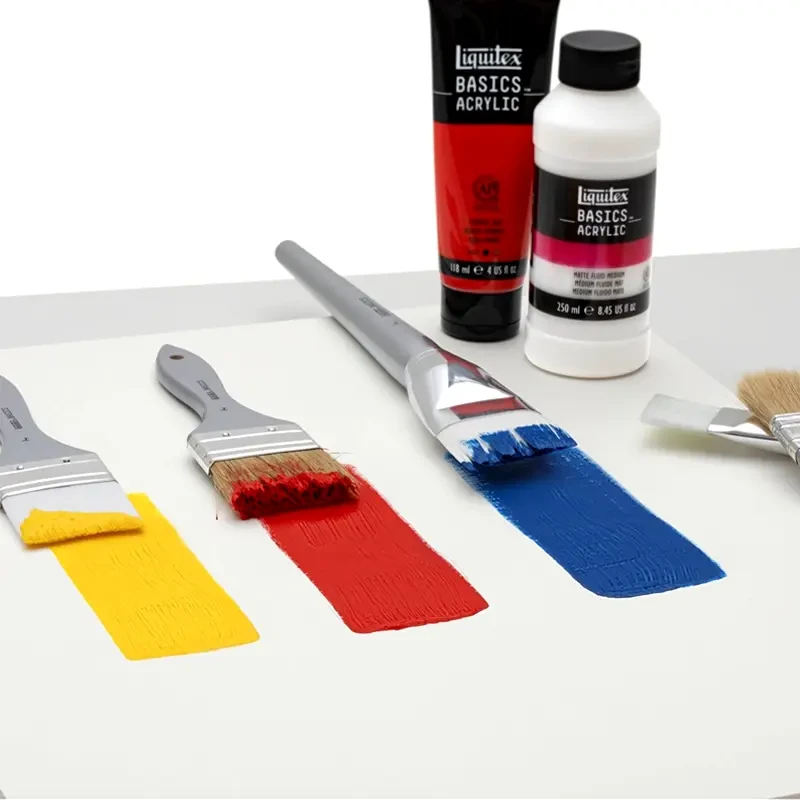 Pędzle do farb akrylowych syntetyczne Liquitex Basics 2 szt.  02