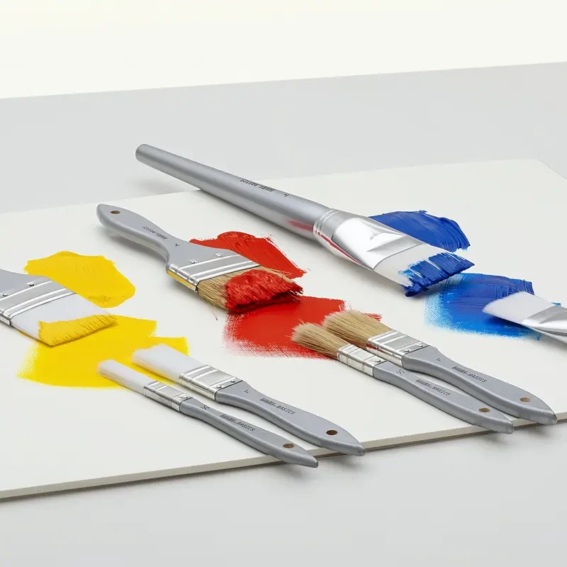 Pędzle do farb akrylowych syntetyczne Liquitex Basics 2 szt. 04