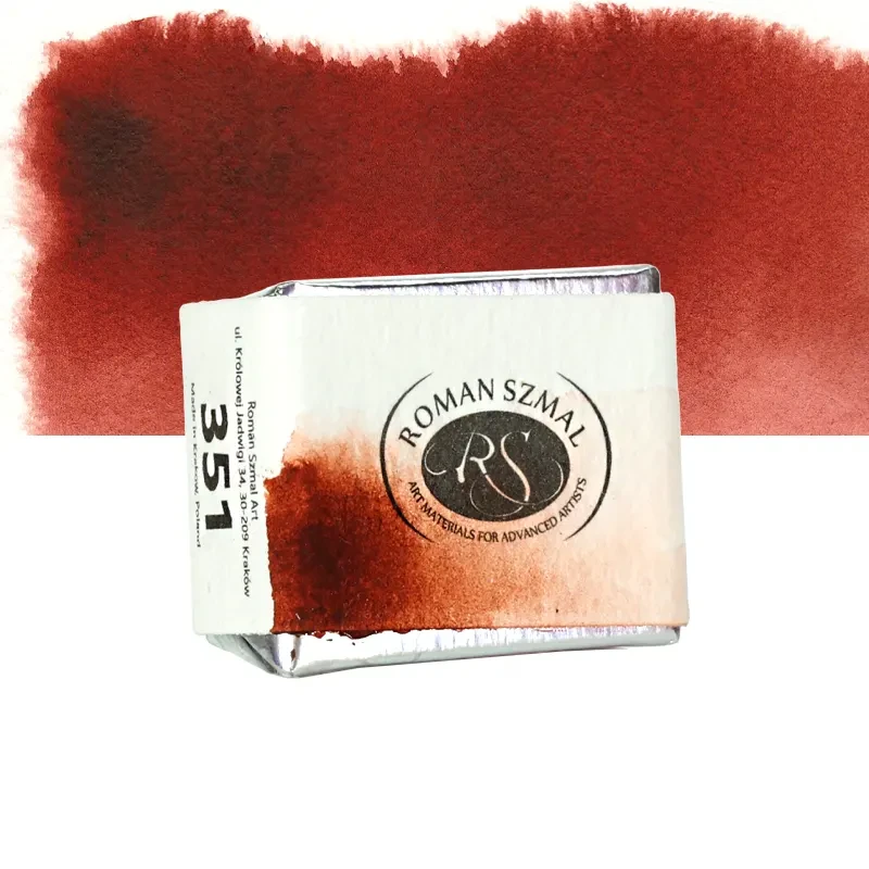 Farba akwarelowa Aquarius półkostka - 351 Transparent Brown.02