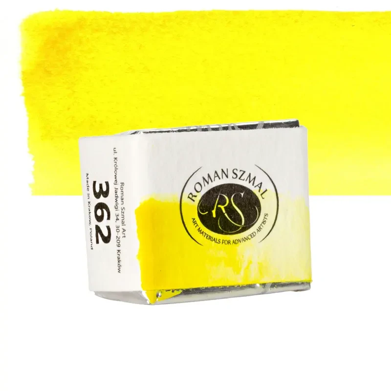 Farba akwarelowa Aquarius półkostka - 362 Quinophthalone Yellow.02