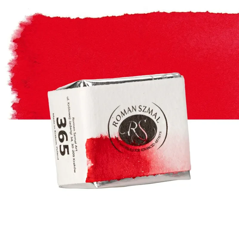 Farba akwarelowa Aquarius półkostka - 365 Perylene Red.02