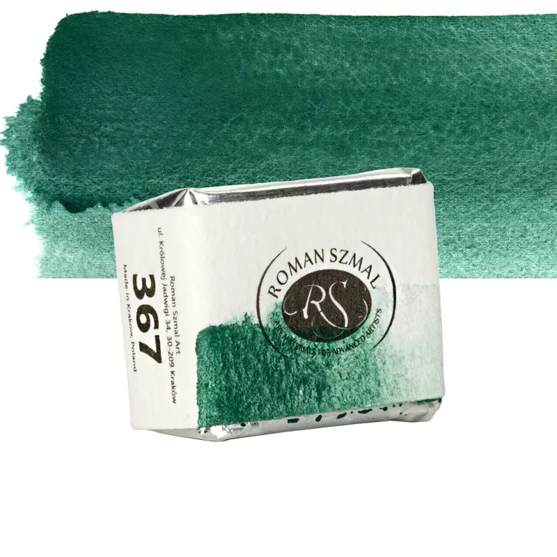 Farba akwarelowa Aquarius półkostka - 367 Cobalt Green Deep.02