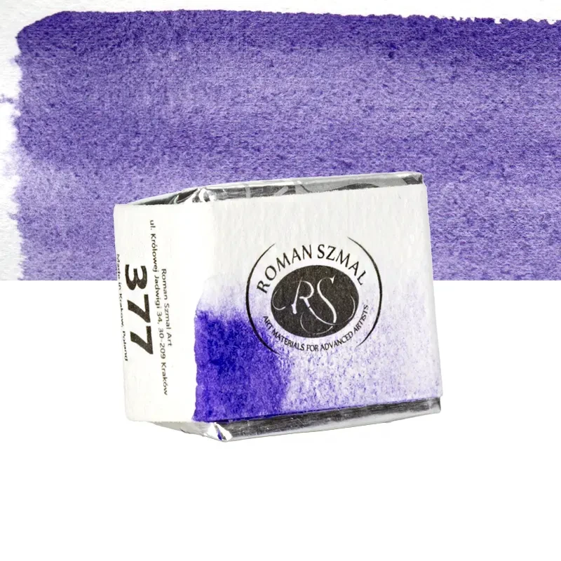 Farba akwarelowa Aquarius półkostka - 377 Strontium Violet/02