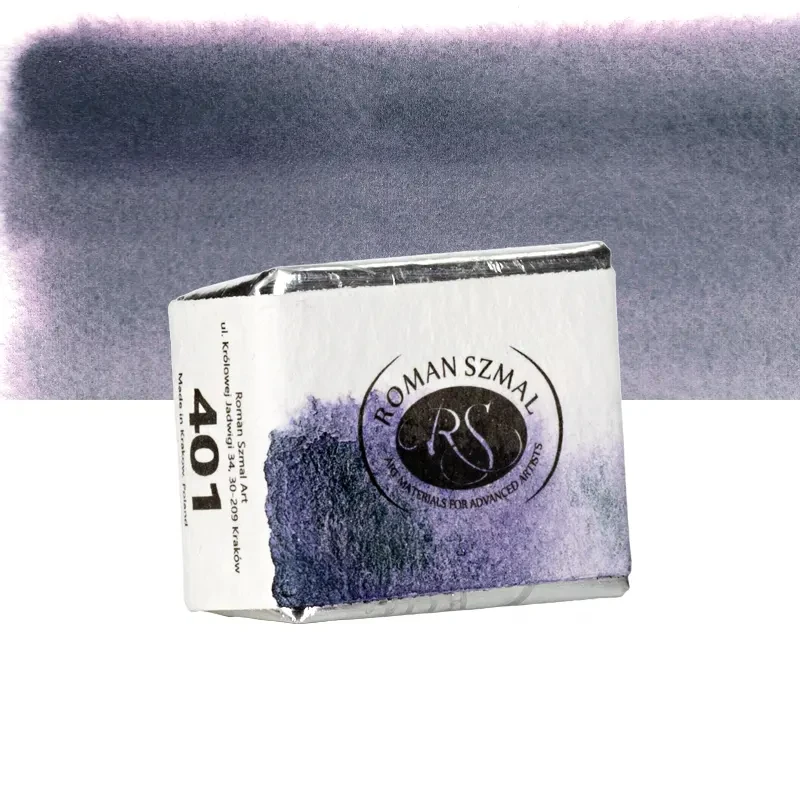 Farba akwarelowa Aquarius półkostka - 401 Przybysz's Grey.02
