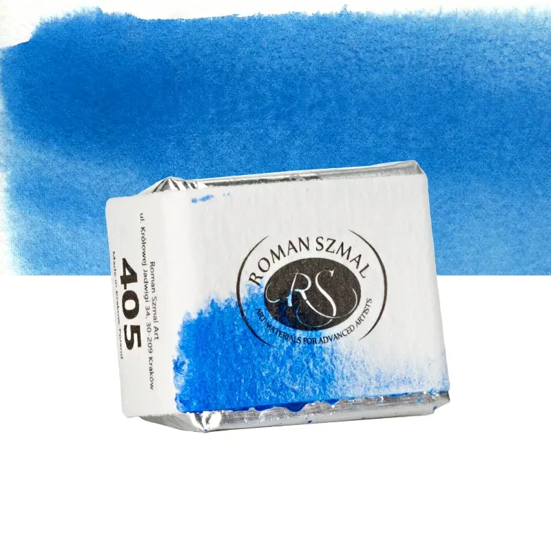 Farba akwarelowa Aquarius półkostka - 405 Cobalt Blue.02