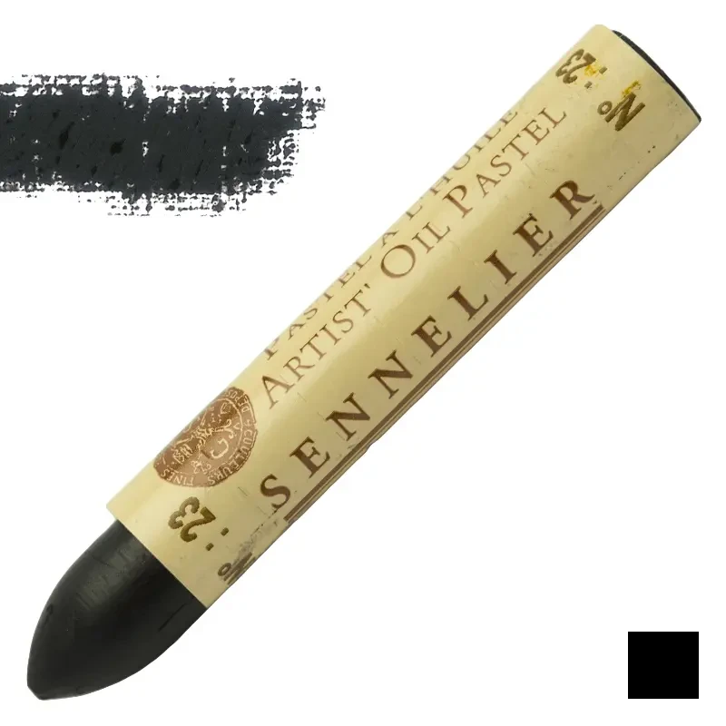 Pastel olejny Sennelier 023 Black 01