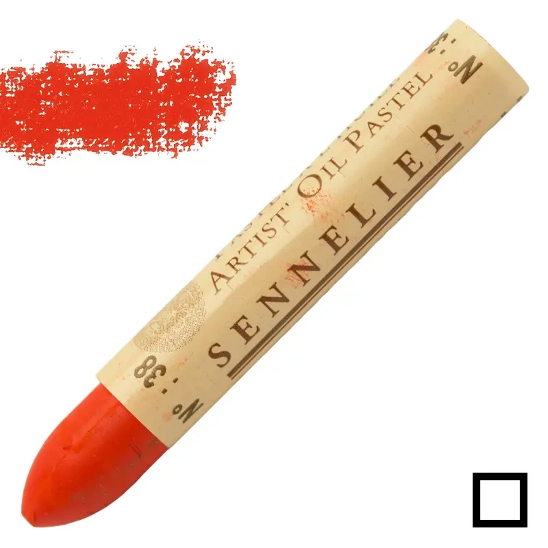 Pastel olejny Sennelier 038 Vermilion 01