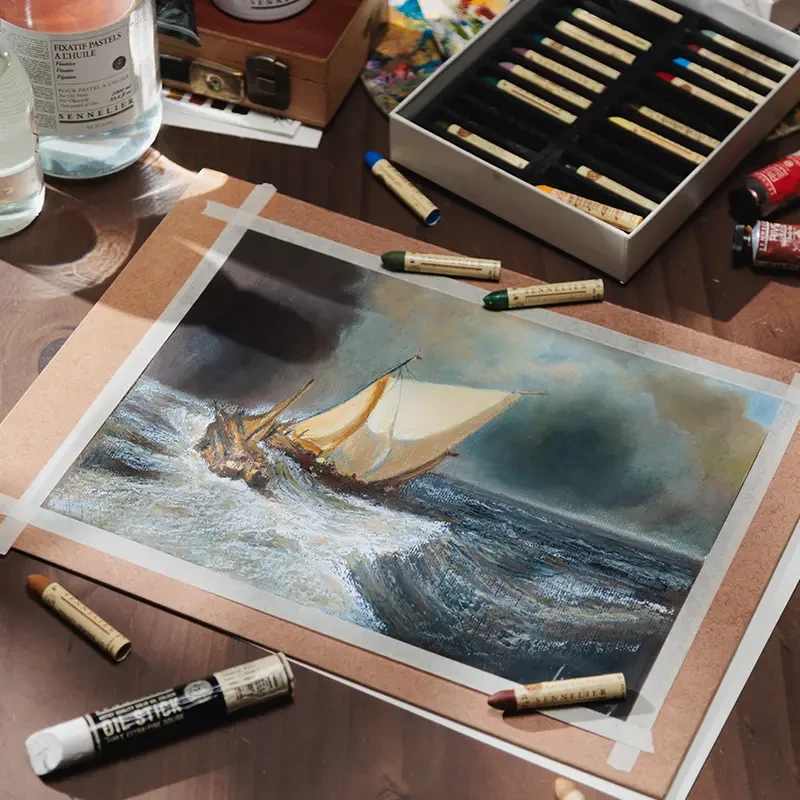 Pastel olejny Sennelier 036 Burnt Sienna 08