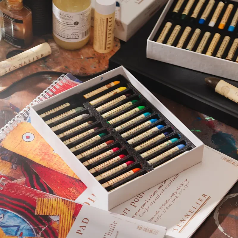 Pastel olejny Sennelier 207 Ash Blue 06