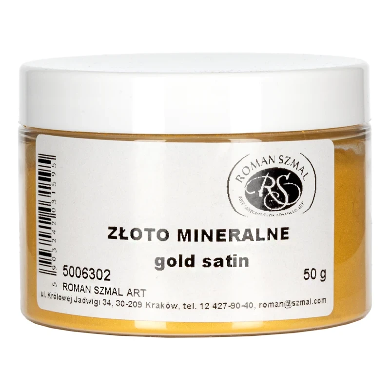 Pigment Złoto mineralne gold satin 50 g 5006302 Roman Szmal 01