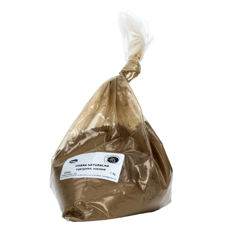 Pigment Umbra naturalna cypryjska ciemna 1 kg 40660 Roman Szmal 02