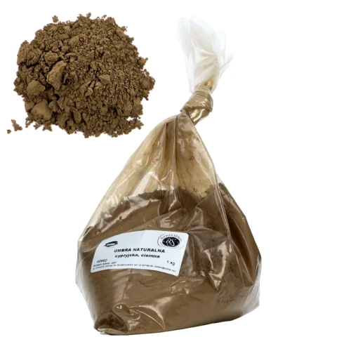 Pigment Umbra naturalna cypryjska ciemna 1 kg 40660 Roman Szmal