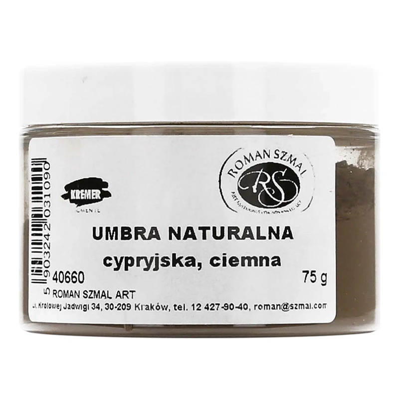 Pigment Umbra naturalna cypryjska ciemna 75g 40660 Szmal 03