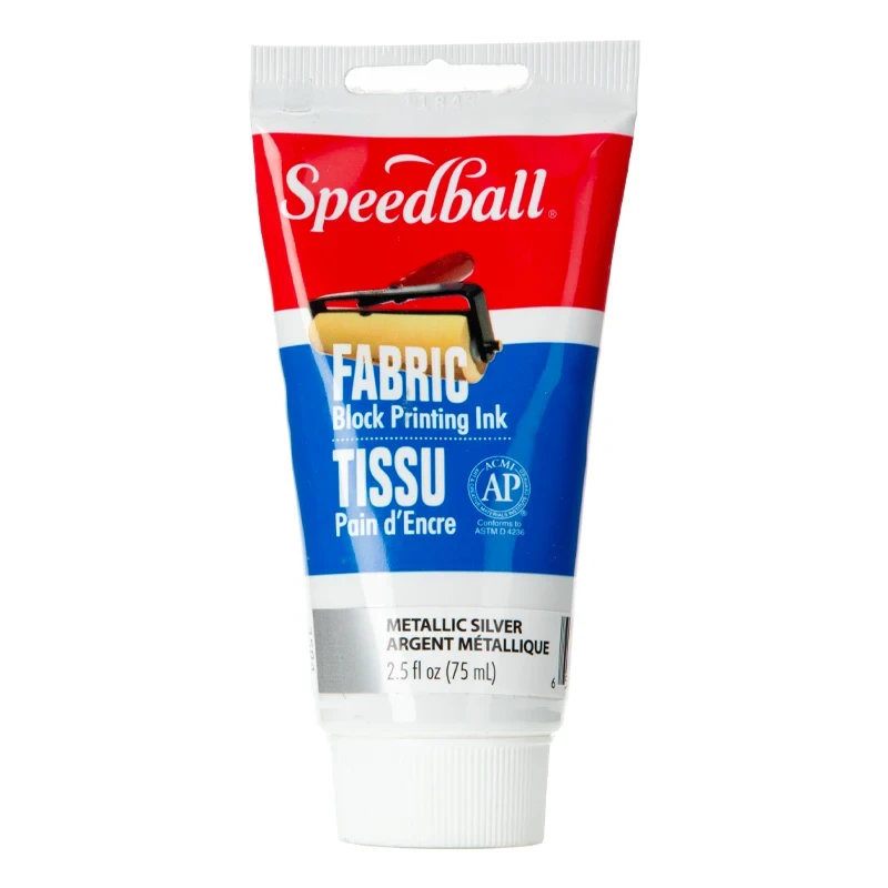 Farba graficzna do tkanin Speedball 75 ml Metallic Silver 01