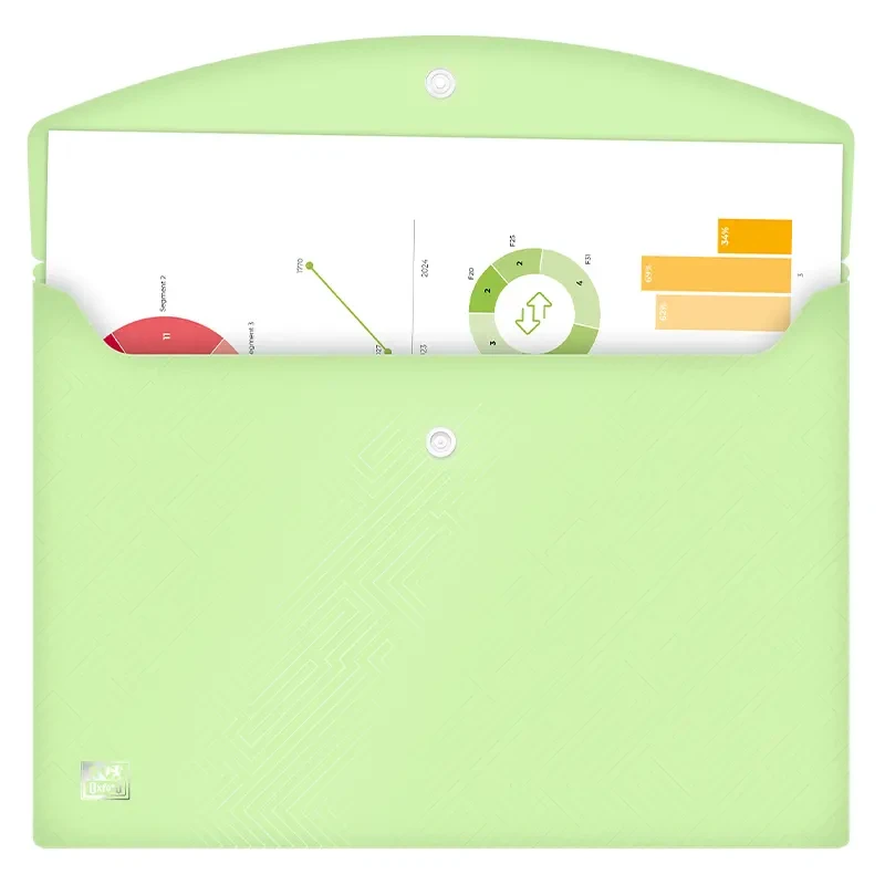 Teczka kopertowa A4 Oxford Urban Pastel różowa 07