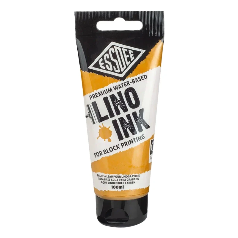Tusz wodny Block Printing Ink Essdee Premium 100 ml - Złoty metaliczny 03