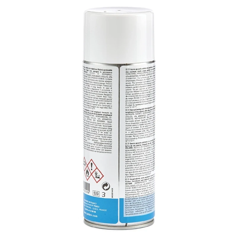 Werniks do gwaszy i akwareli spray satynowy Pebeo - 400 ml 01