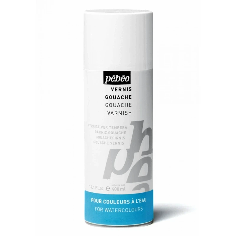 Werniks do gwaszy i akwareli spray satynowy Pebeo - 400 ml 02