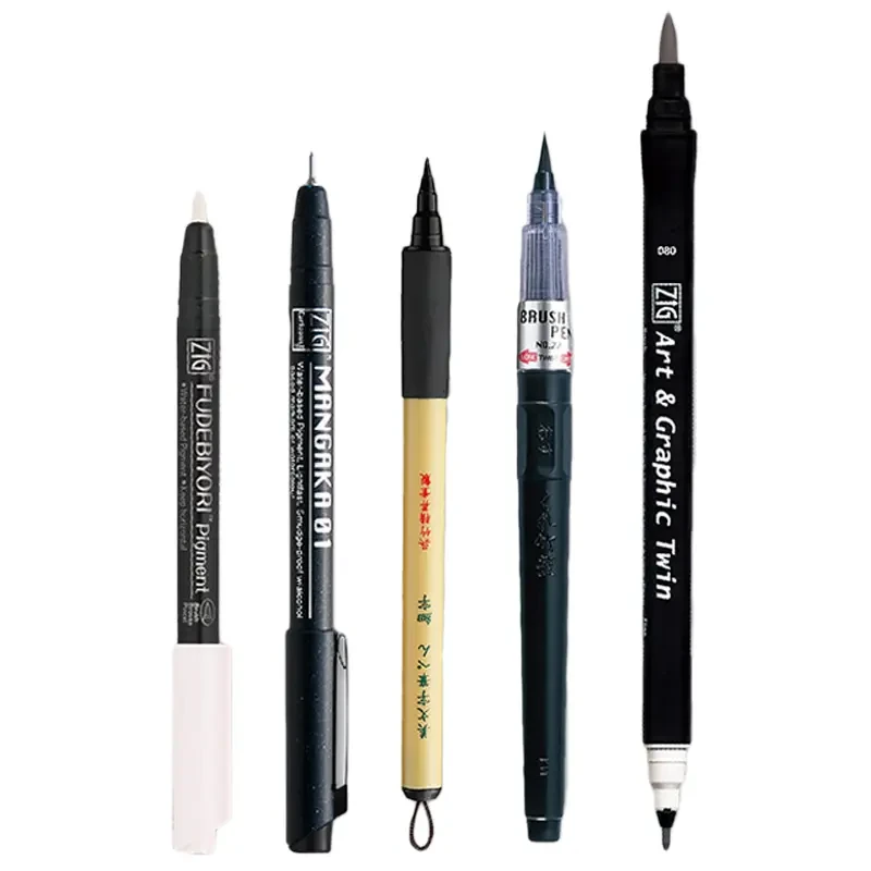 Zestaw Inktober 2025 Kuretake Illustration basic set 2 03