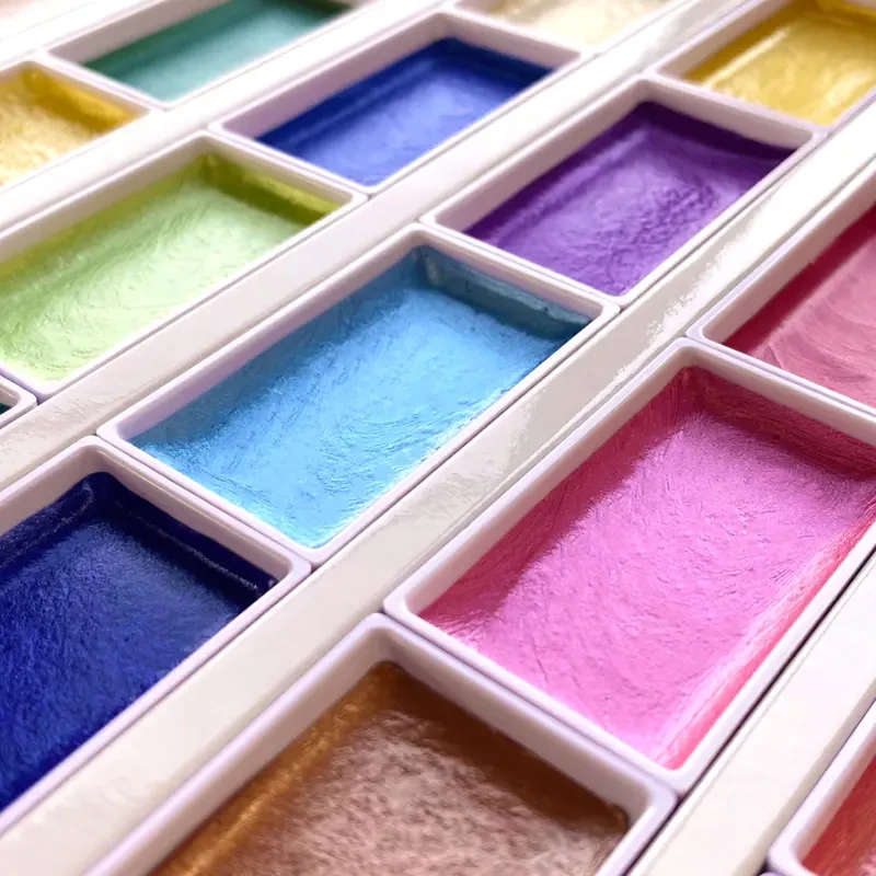 Farby akwarelowe Gansai Tambi zestaw Metallic I 24 szt. 04