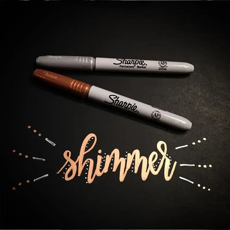 Marker Sharpie Metallic złoty 05