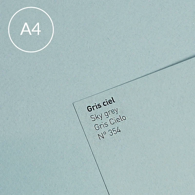 Papier Canson Mi-Teintes A4, 160 g, 25 ark. - 354 Sky Grey 01