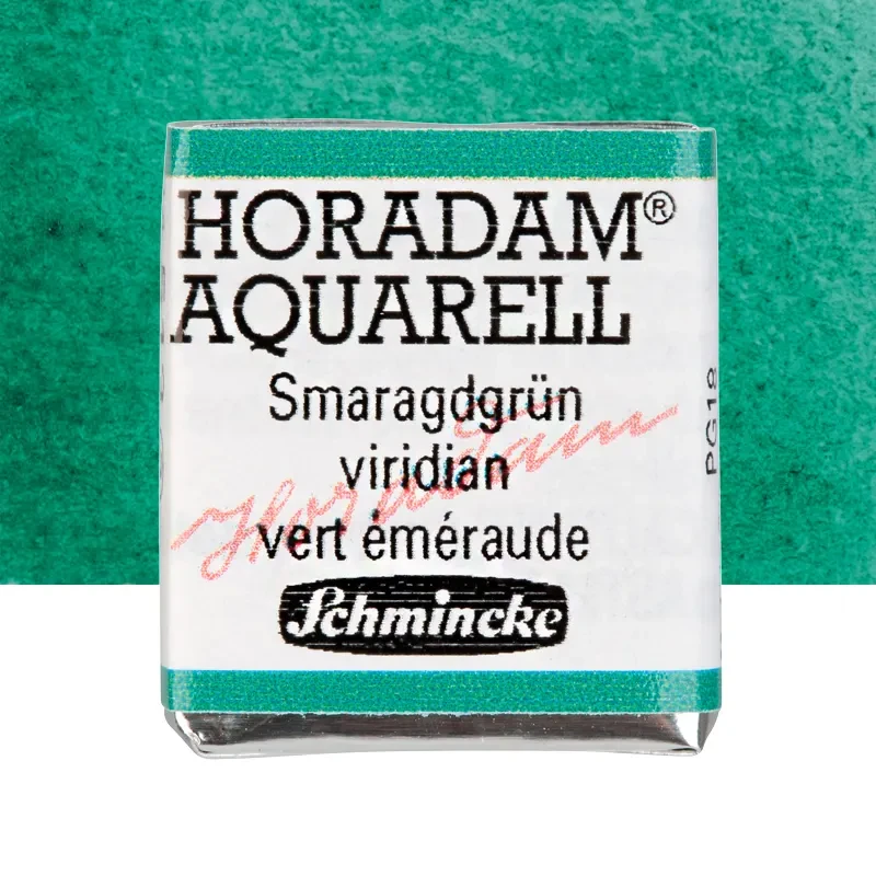 Farba akwarelowa Schmincke Horadam Aquarell półkostka - 513 Viridian 01