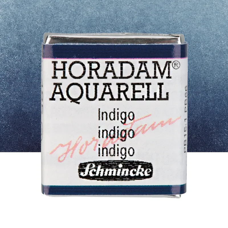 Farba akwarelowa Schmincke Horadam Aquarell półkostka - 485 Indigo 01