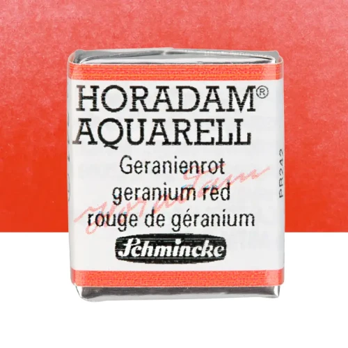 Farba akwarelowa Schmincke Horadam Aquarell półkostka - 341 Geranium Red