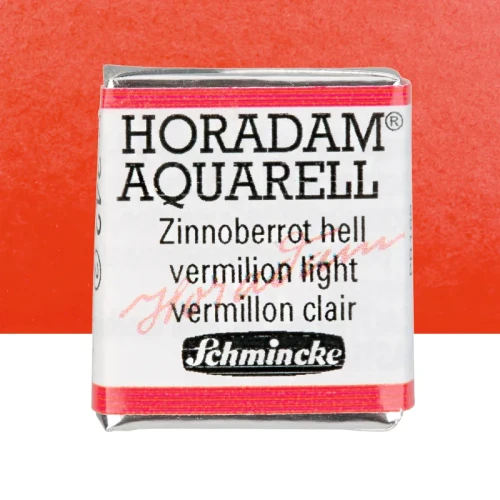 Farba akwarelowa Schmincke Horadam Aquarell półkostka - 342 Vermilion Light