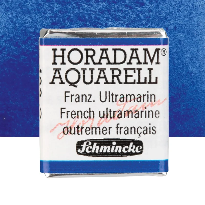 Farba akwarelowa Schmincke Horadam Aquarell półkostka - 493 French Ultramarine 01