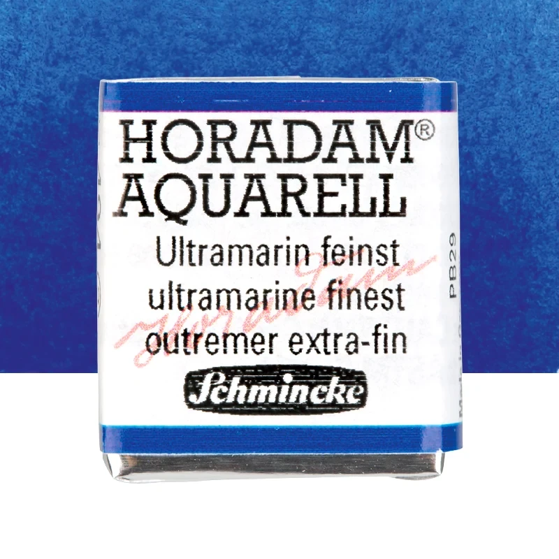 Farba akwarelowa Schmincke Horadam Aquarell półkostka - 494 Ultramarine Finest 01