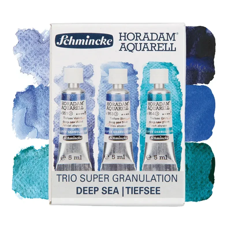 Farby akwarelowe Schmincke Horadam Aquarell zestaw 3 x 5 ml - 614 Deep Sea 01